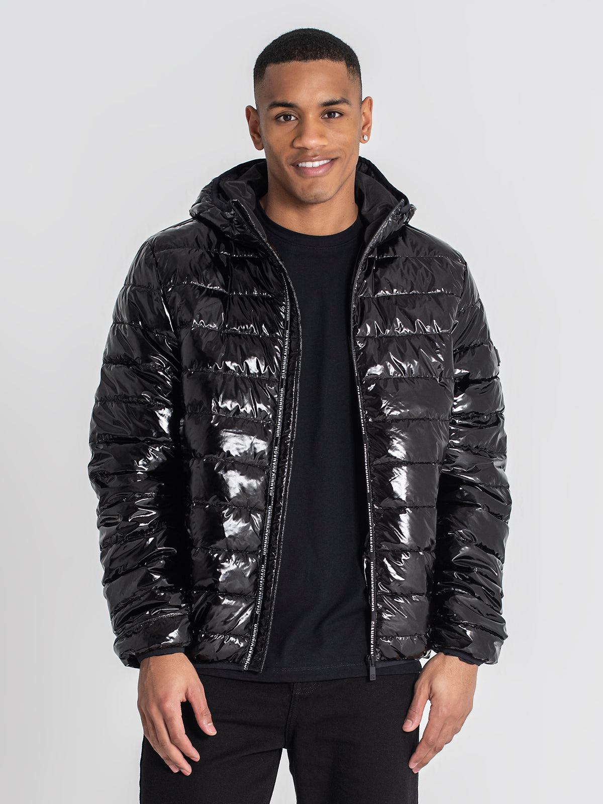 jackets / Black Loop Hoodie Jacket