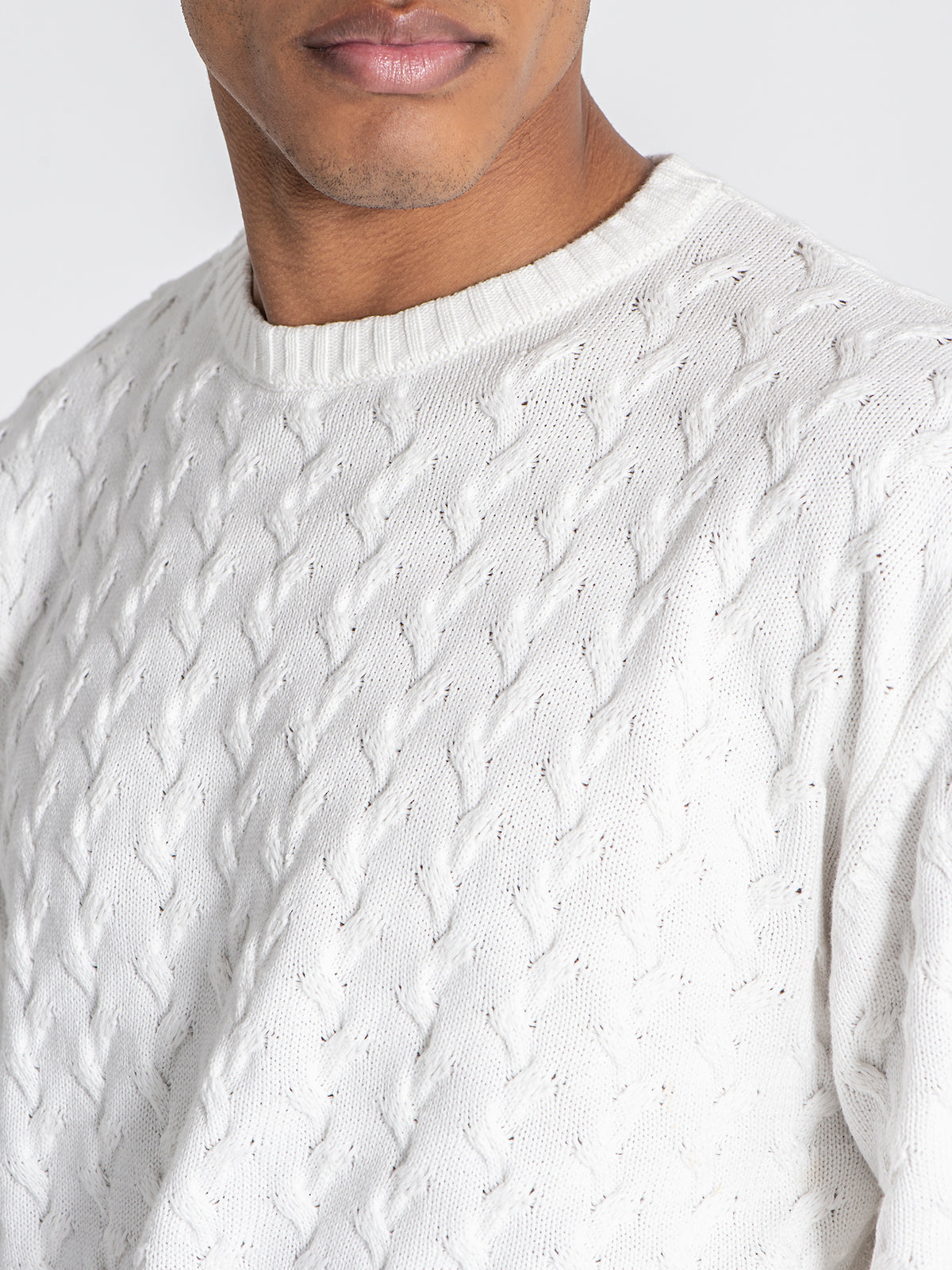 sweats / White Snug Knit Sweat