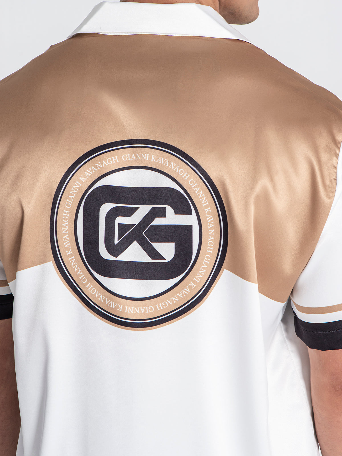 shirts / Gold Smoke Satin Shirt