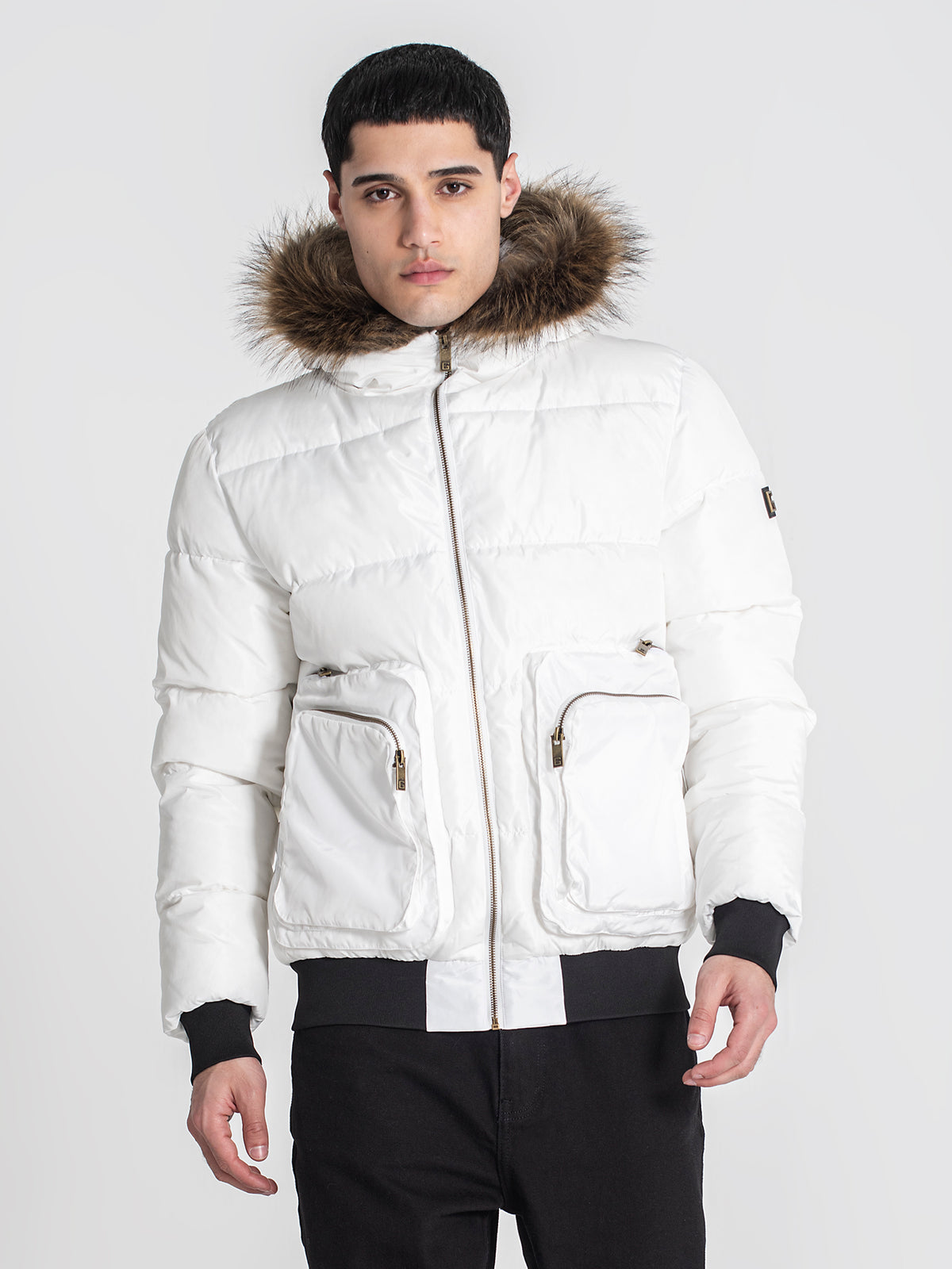 puffers / White Utility Puffer Jacket