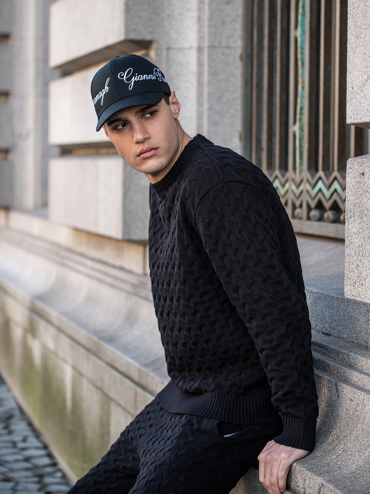 Black Snug Knit Sweat
