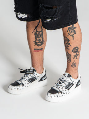 White Mania Wrapped Sneakers