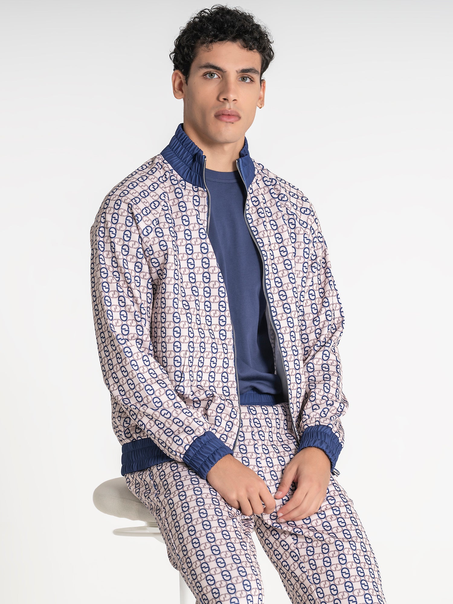 Blue GG Mania Zip Jacket