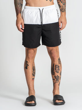 swimshorts / White Double Swimshorts