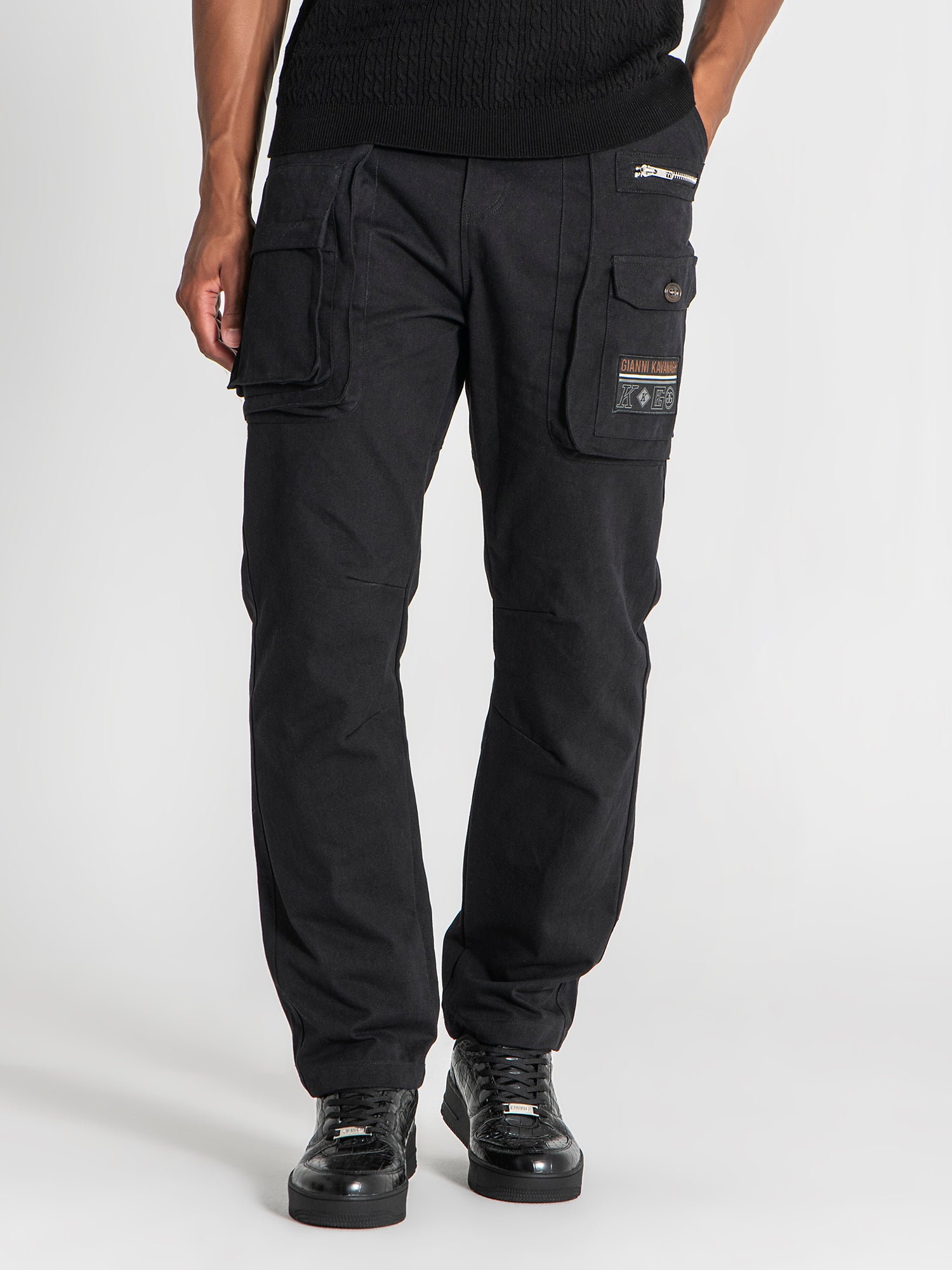 Black Utility Cargo Pants