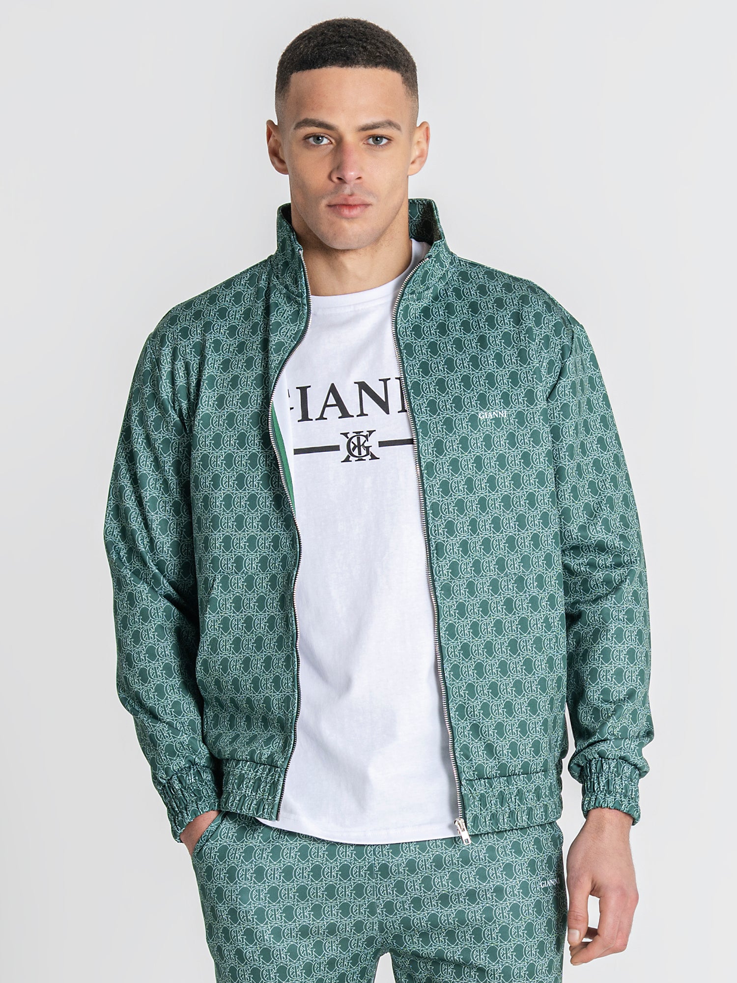Green Insignia Zip Jacket