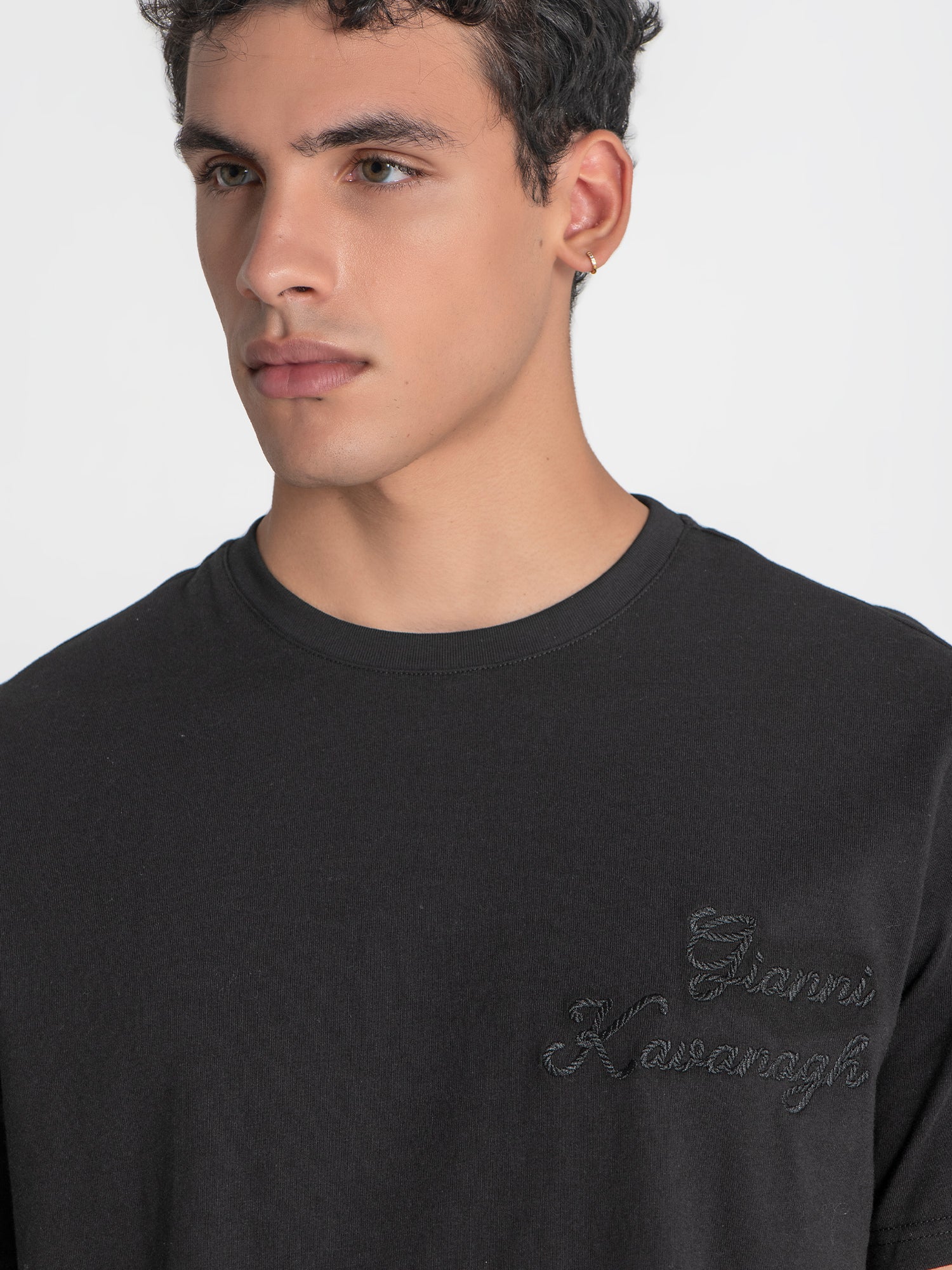 Black Handwritten Tee