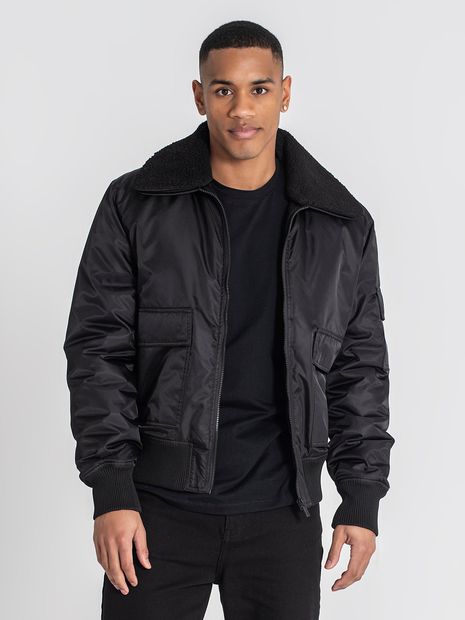 Black Aviator Jacket