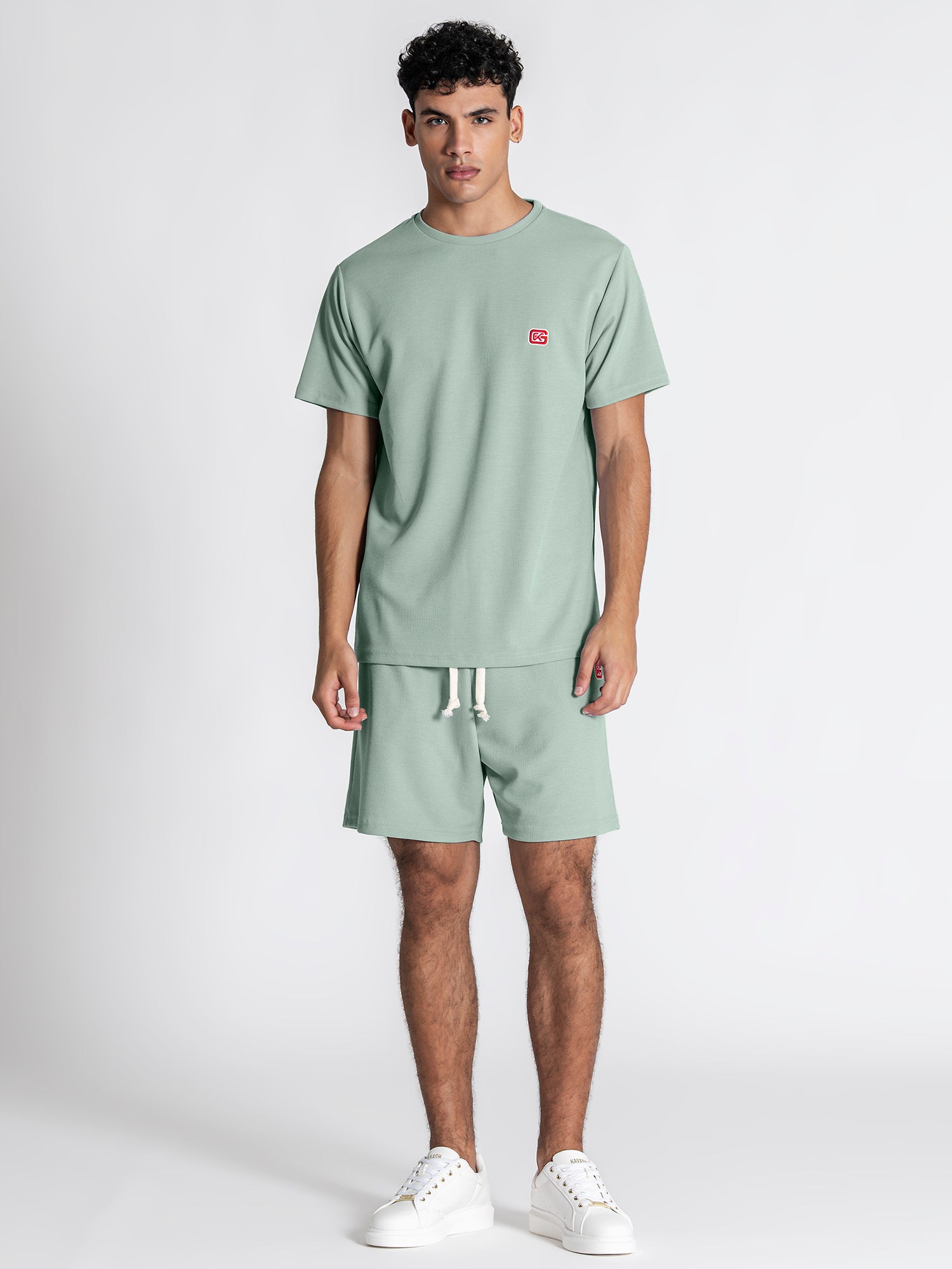 t-shirts / Blue Grid Set