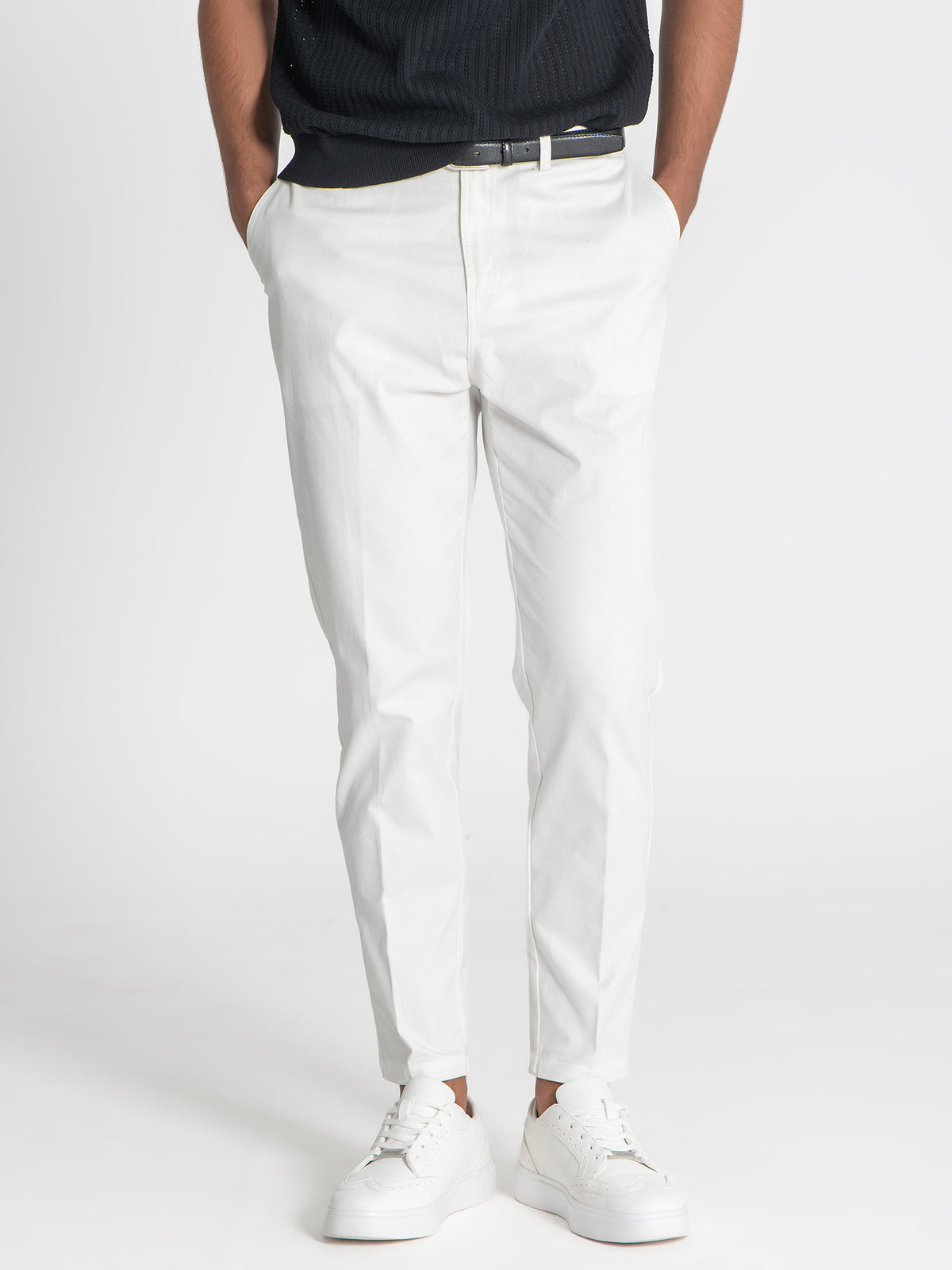 Calças Chino Brancas Elastic Chino