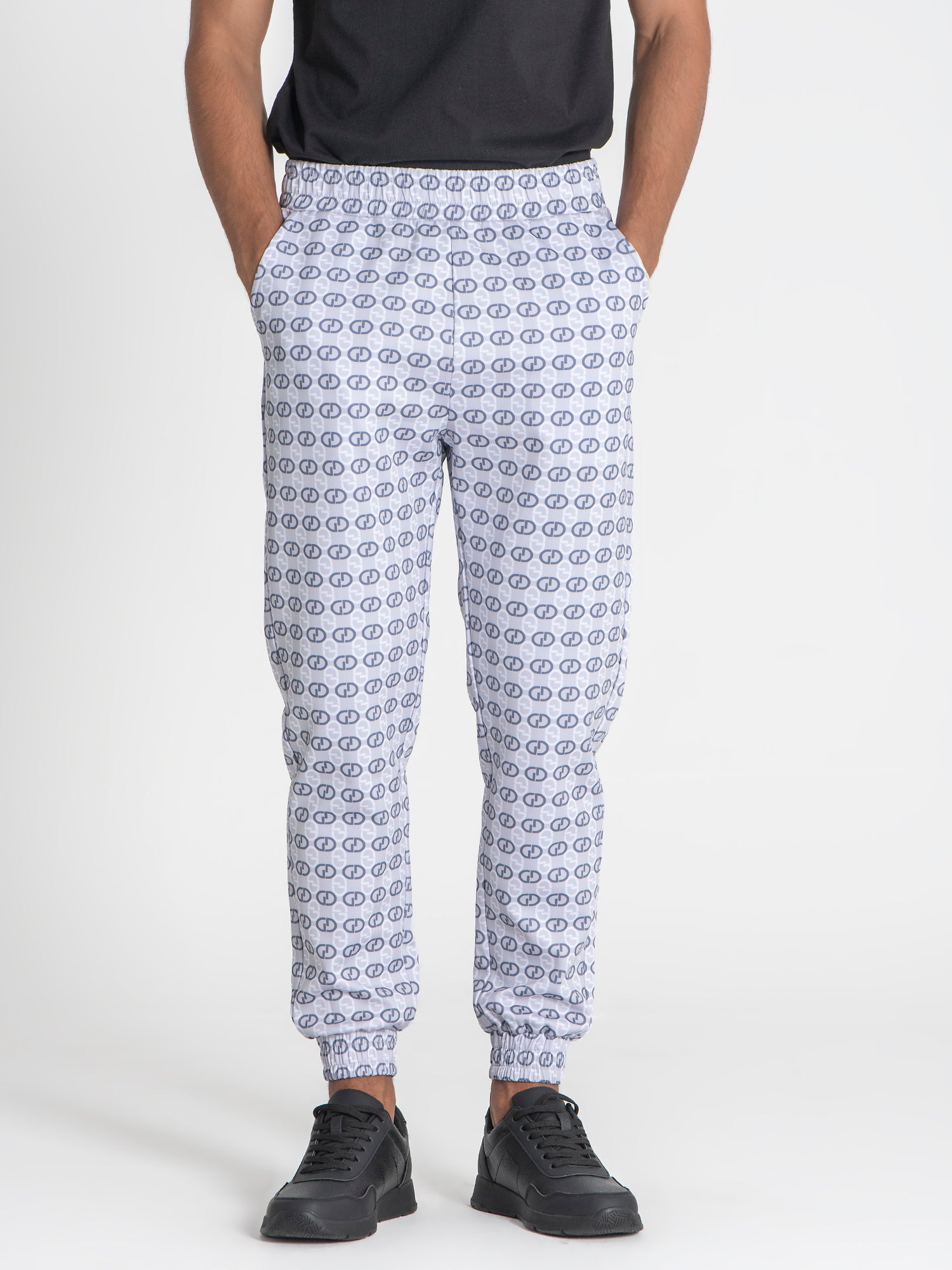 White GG Mania Joggers