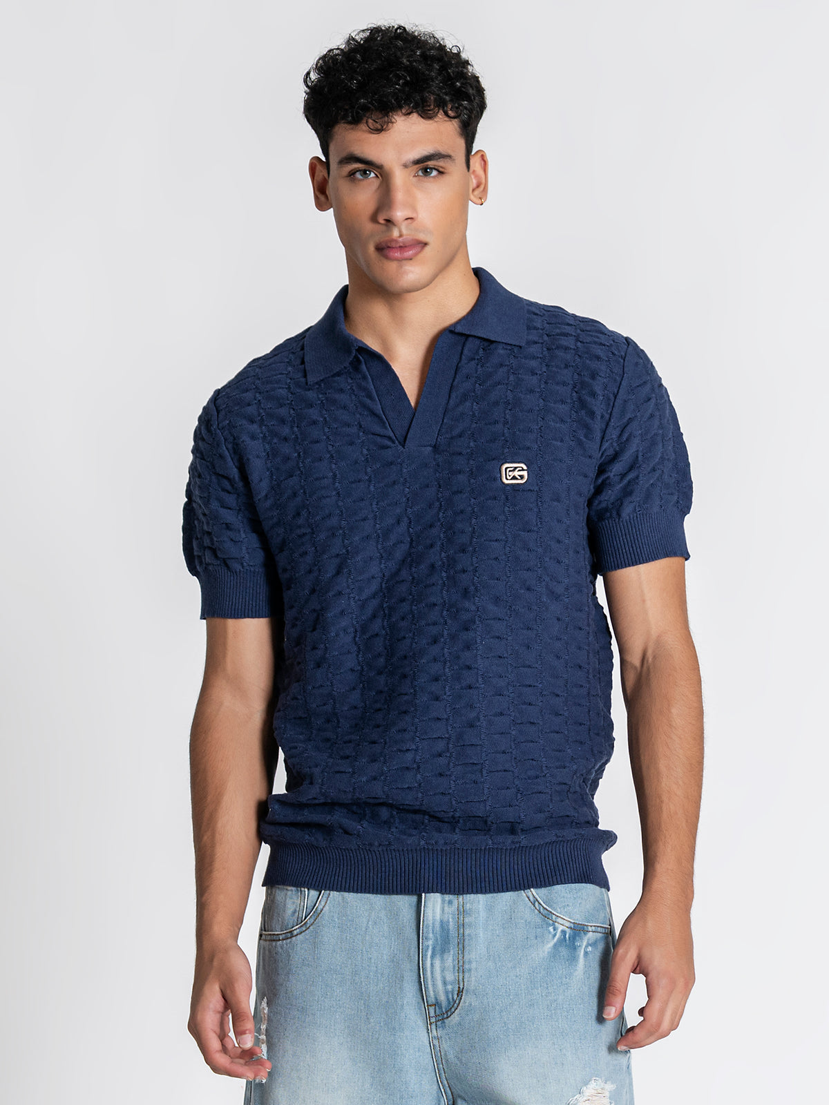 polos / Navy Blue GK Knit Polo