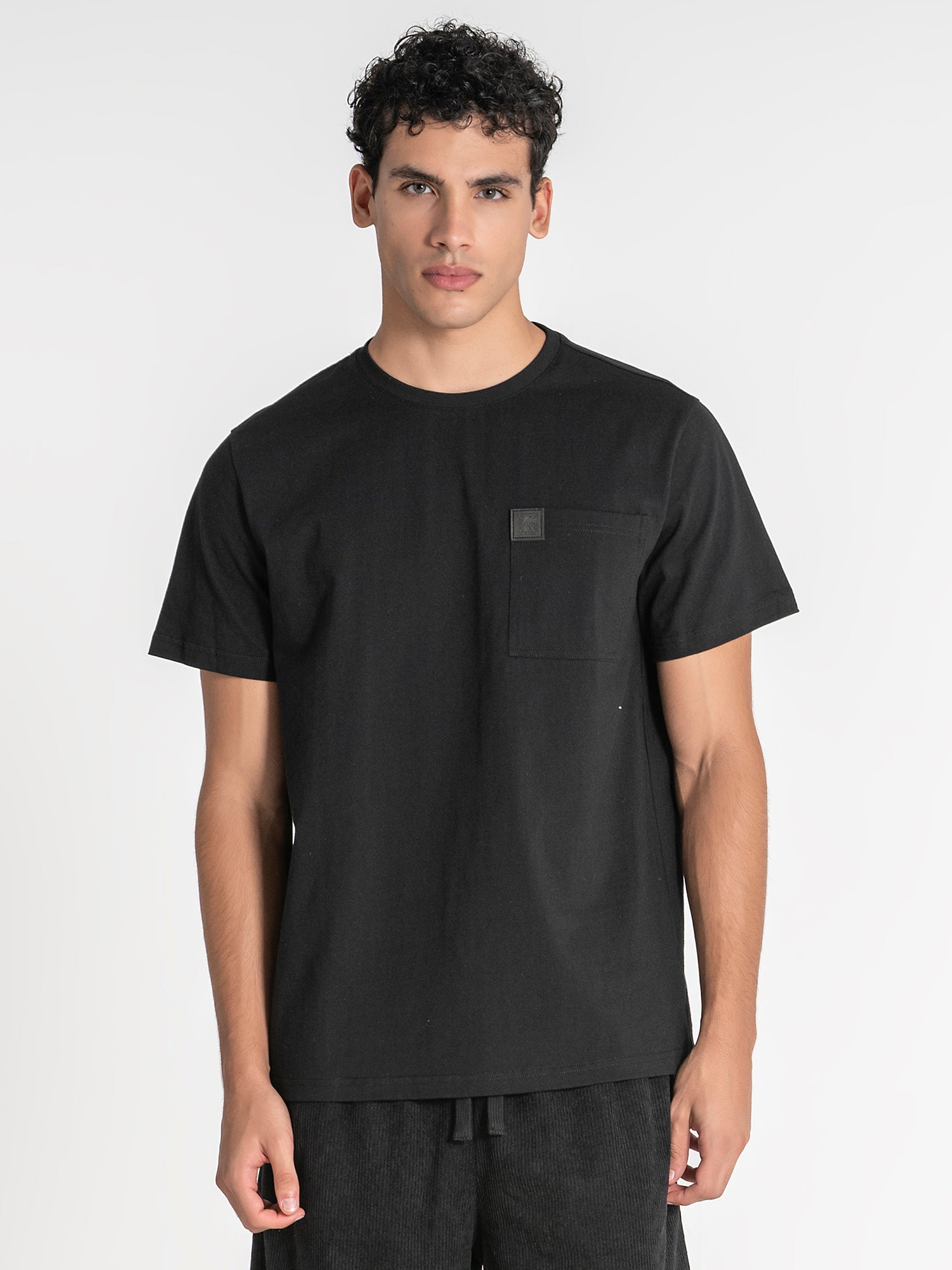 Black Pocket Tee