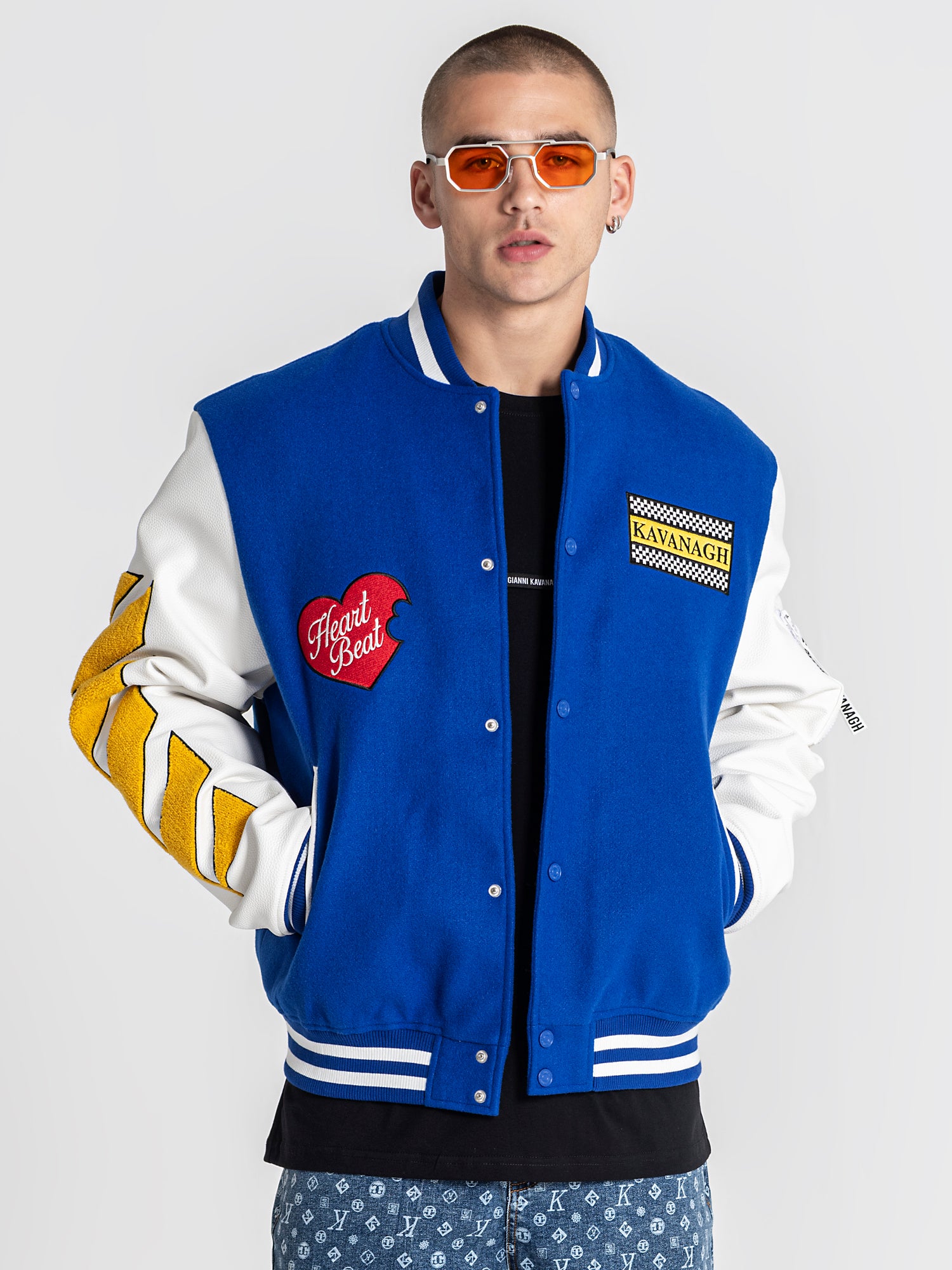 Blue Grumpy Duck Bomber Jacket