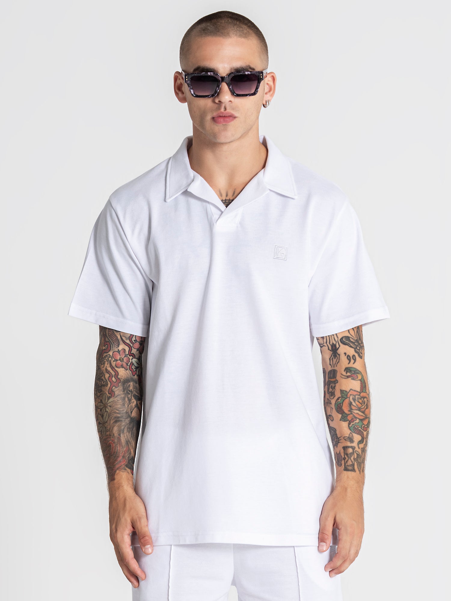 White GK Piquet Polo