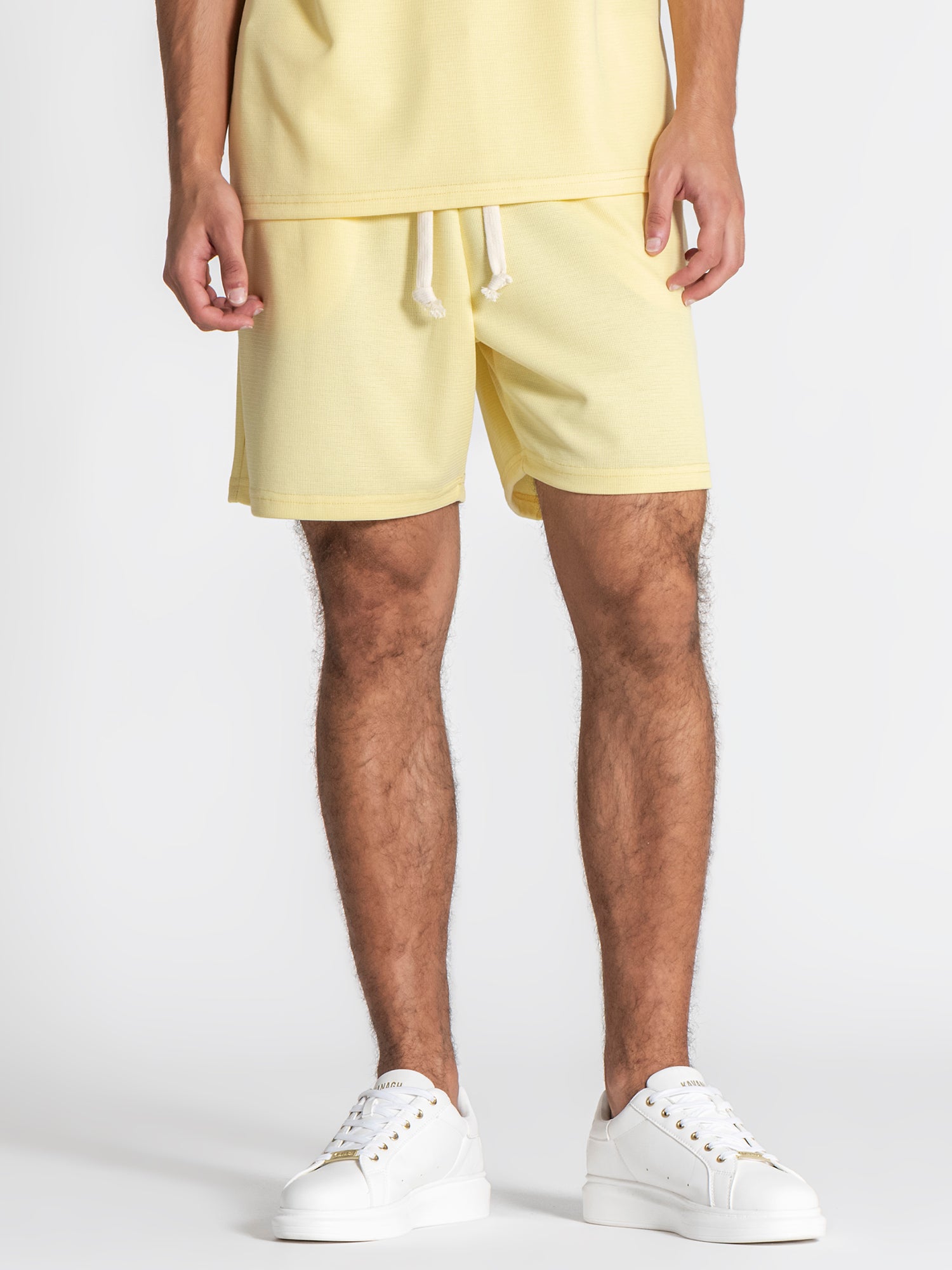 Yellow Grid Shorts