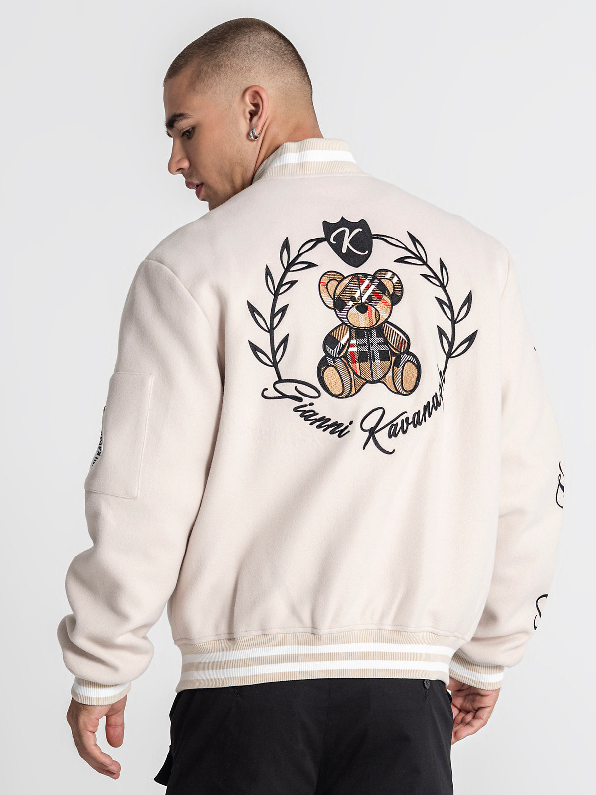 bombers / Beige Noble Bear Bomber Jacket