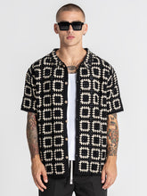 shirts / Black Nature Knit Shirt