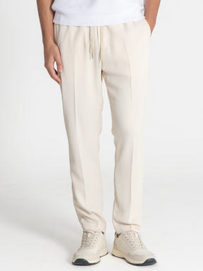 pants / Beige Drawstring Pants