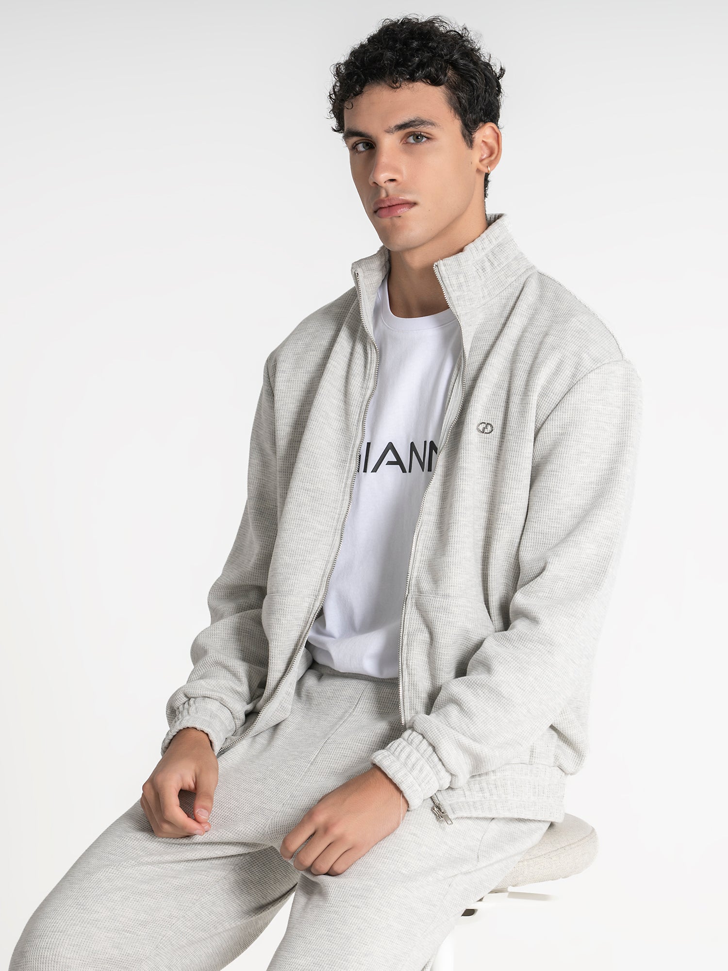 Grey Stone Zip Jacket
