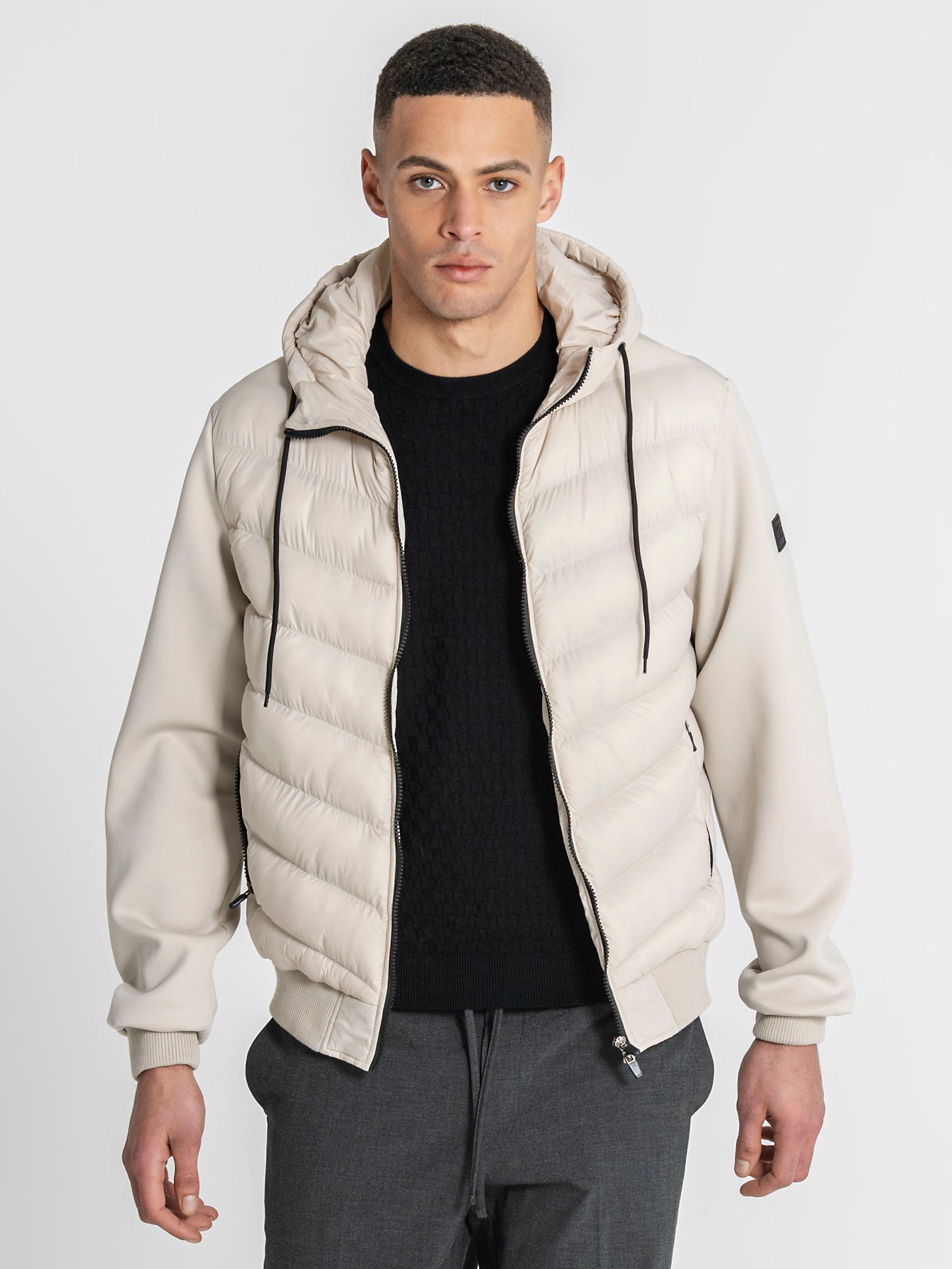 Beige Aero Hoodie Jacket