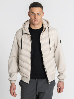 jackets / Beige Aero Hoodie Jacket