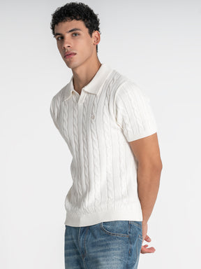 polos / White Towel Knit Polo