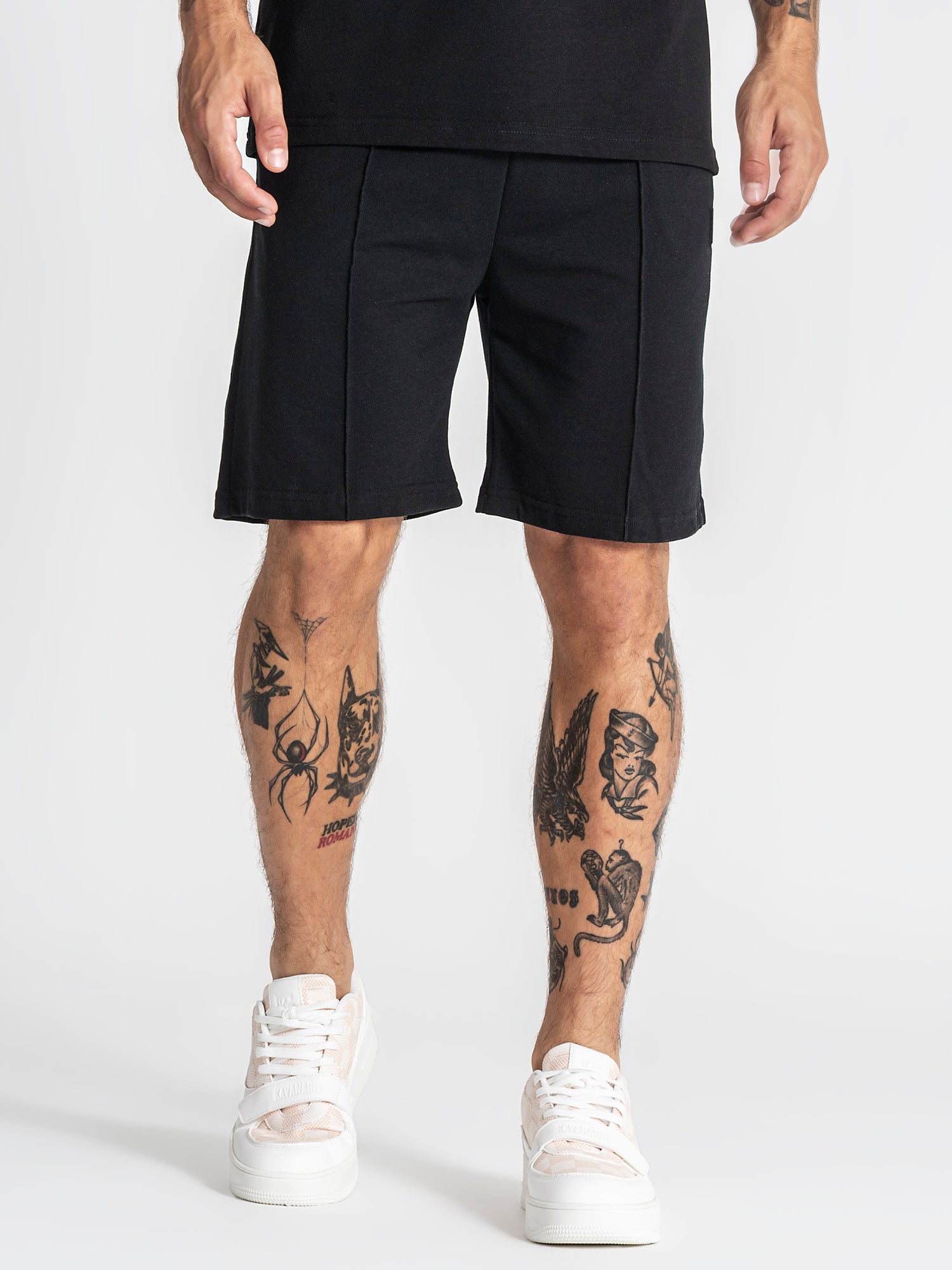 Black GK Piquet Shorts