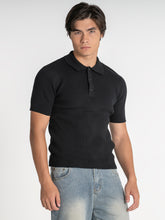 polos / Black Essential Knit Polo