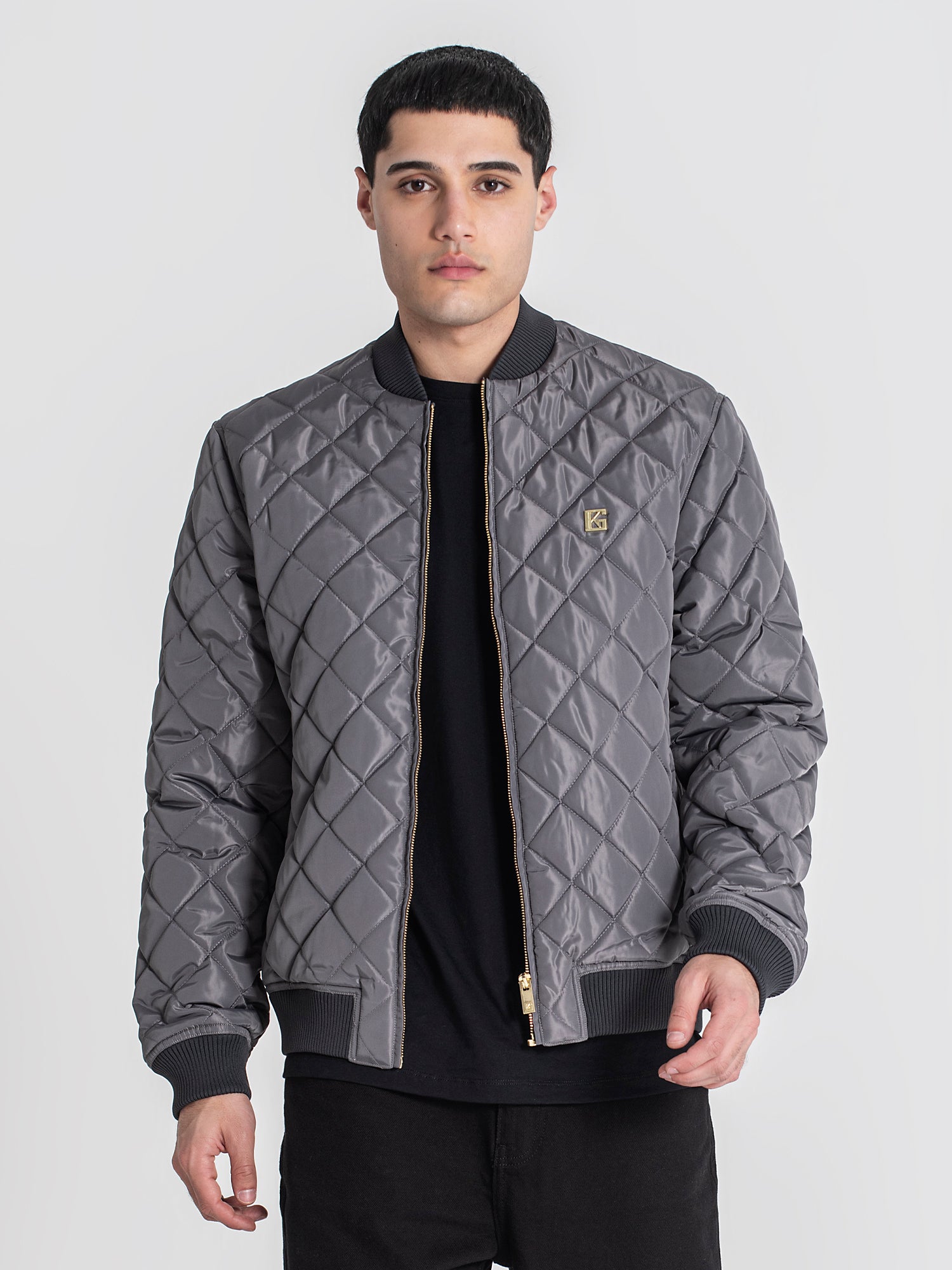 Grey Pillow Bomber Jacket
