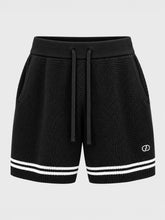 shorts / Black Baseball Knit Shorts