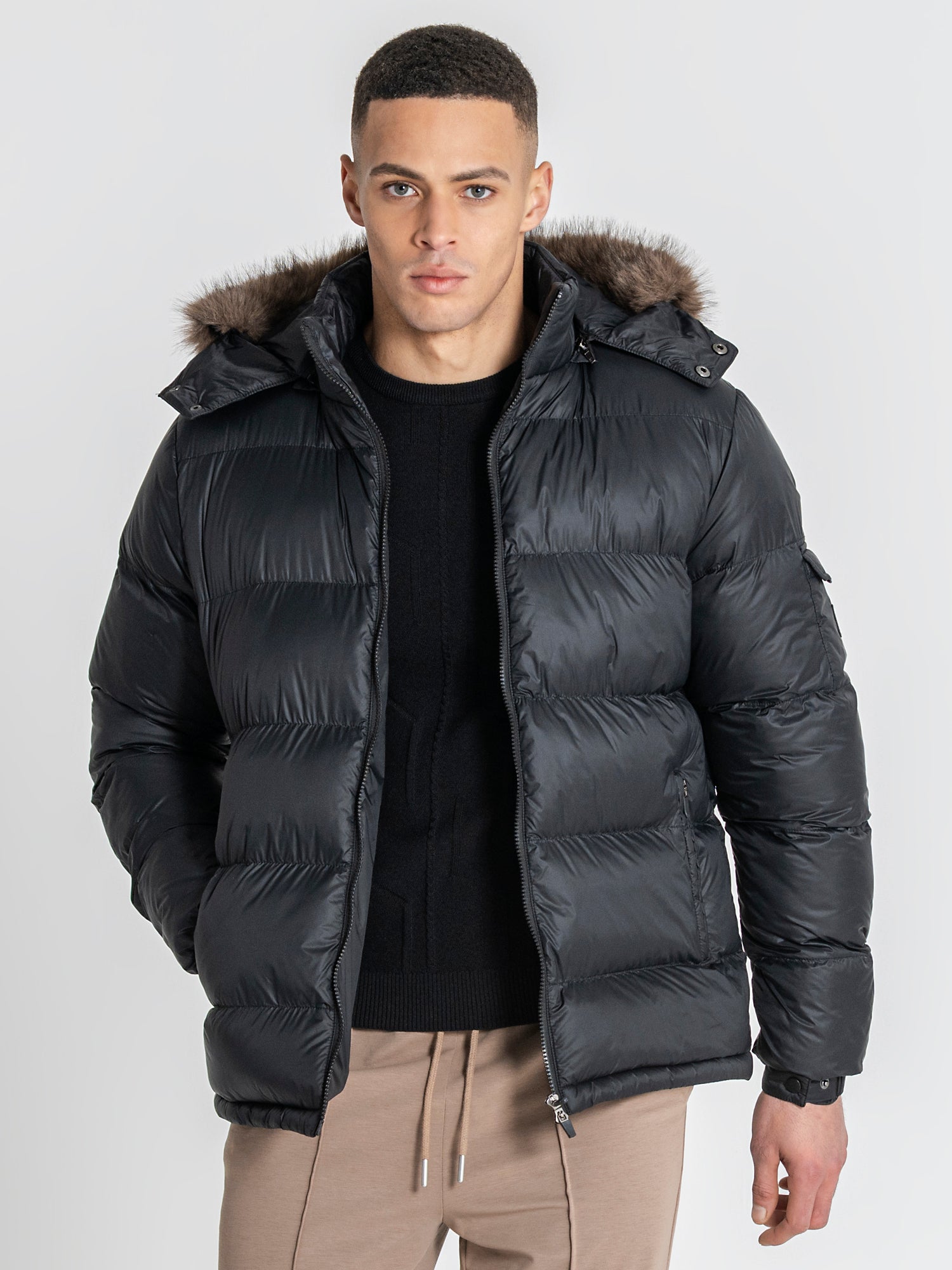 Black GK Puffer Jacket
