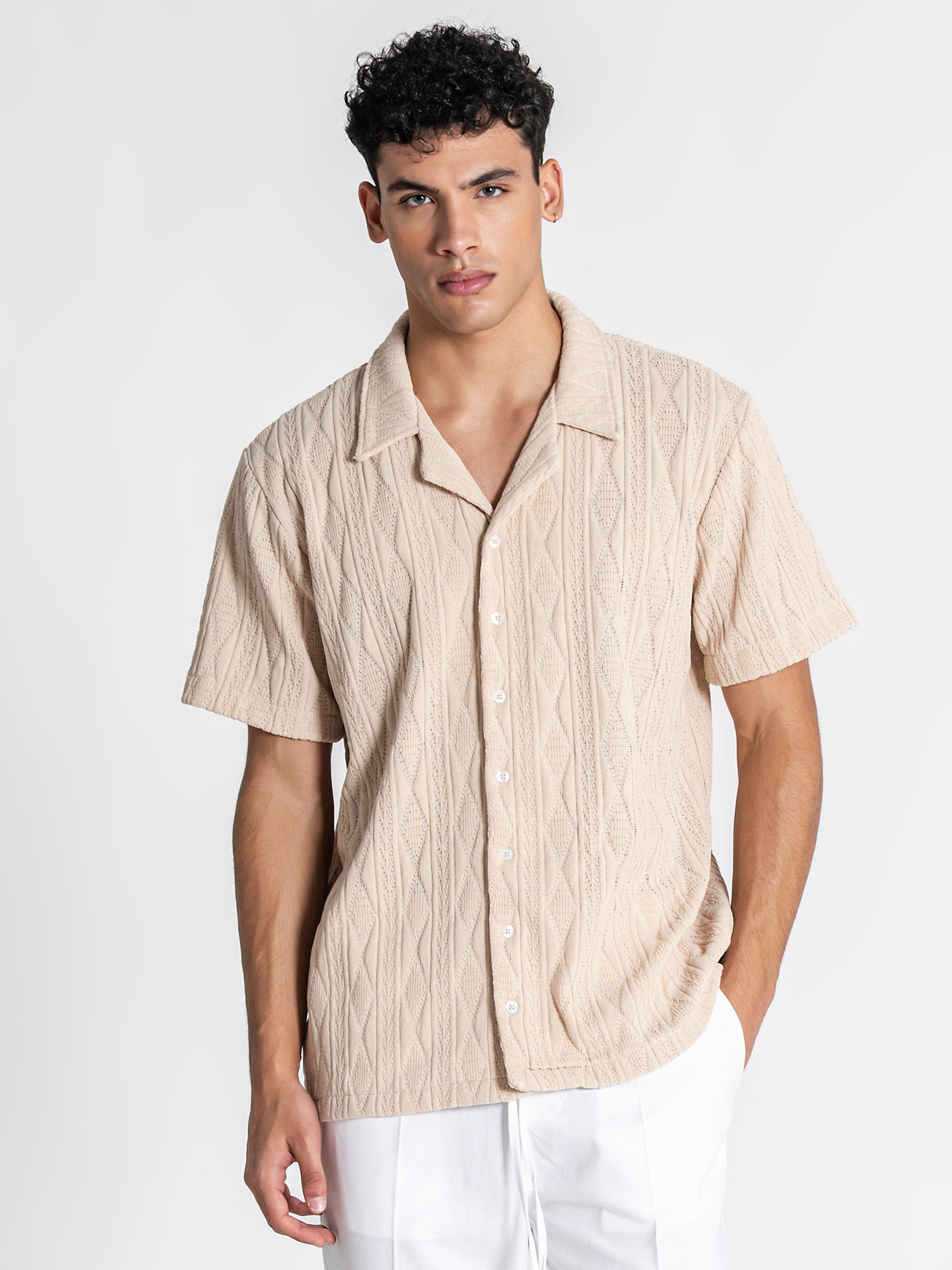 Beige Diamond Shirt
