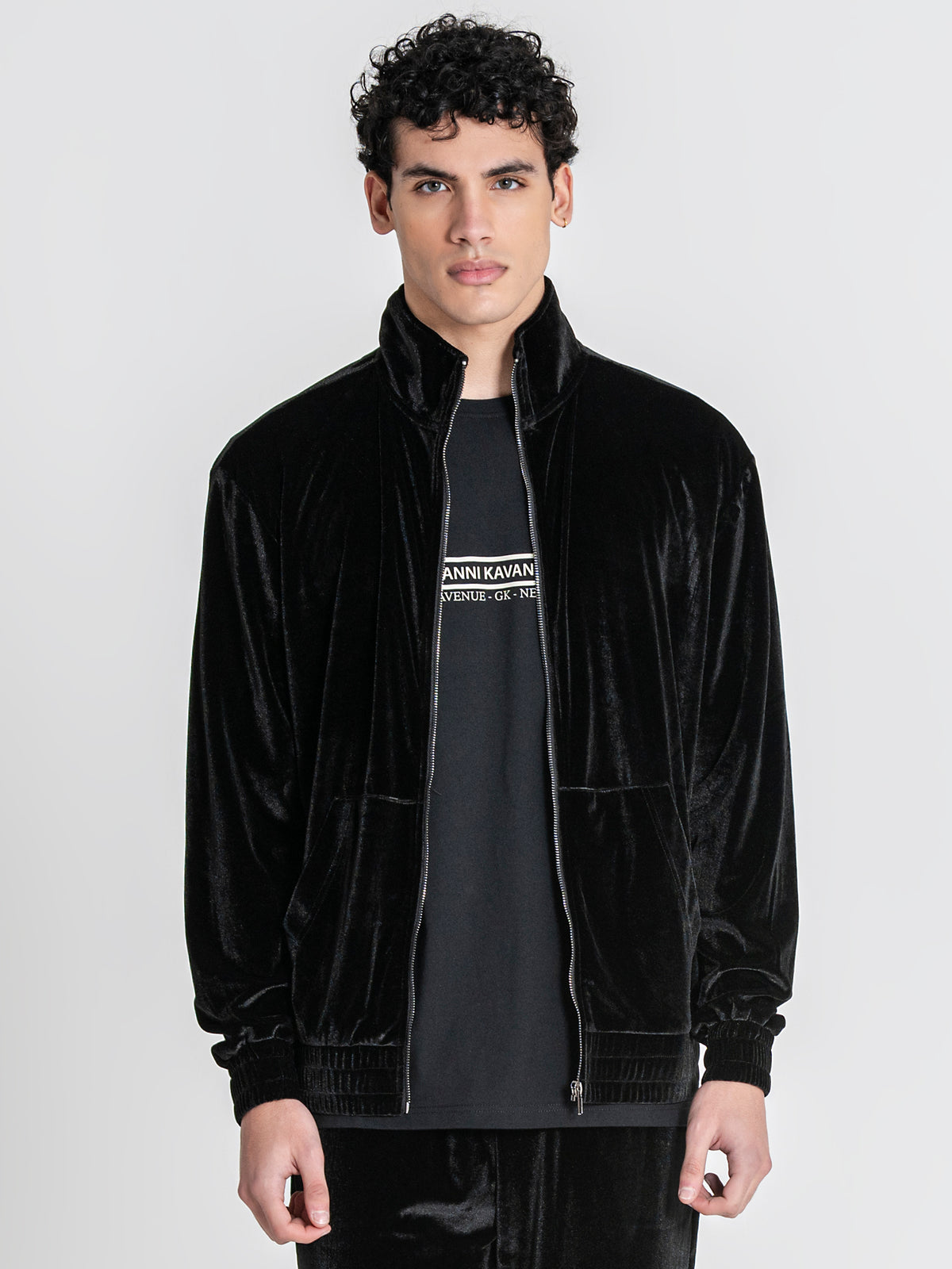 zip jackets / Black GK Tape Zip Jacket
