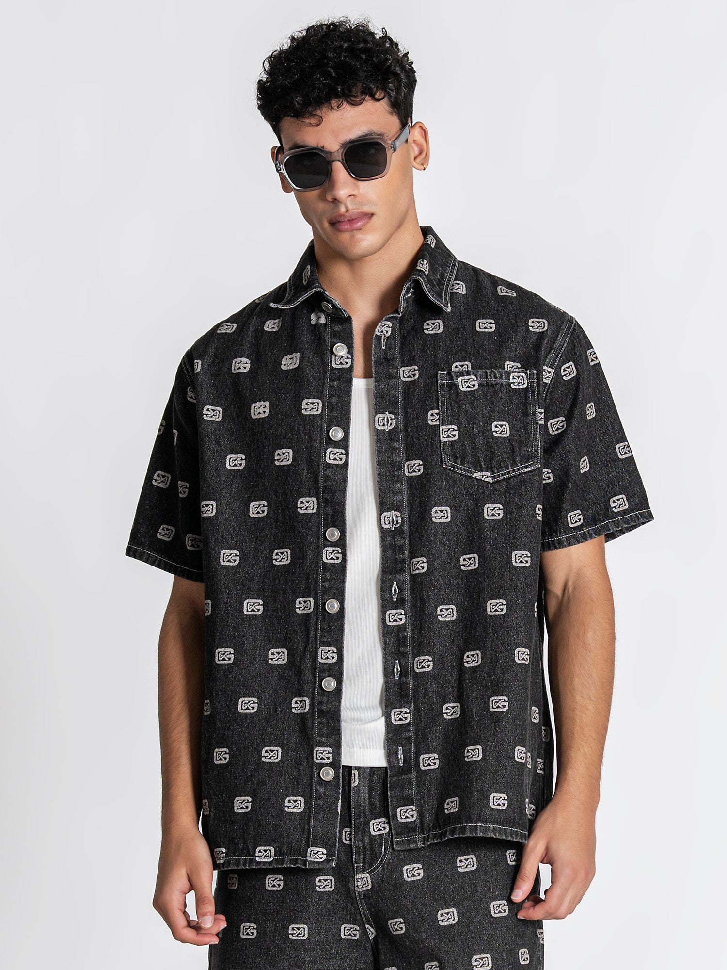 shirts / Grey GK Denim Shirt