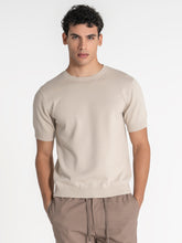 t-shirts / Beige Essential Knit Tee