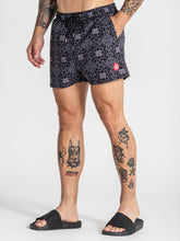 swimshorts / Black Tiled Swimshorts