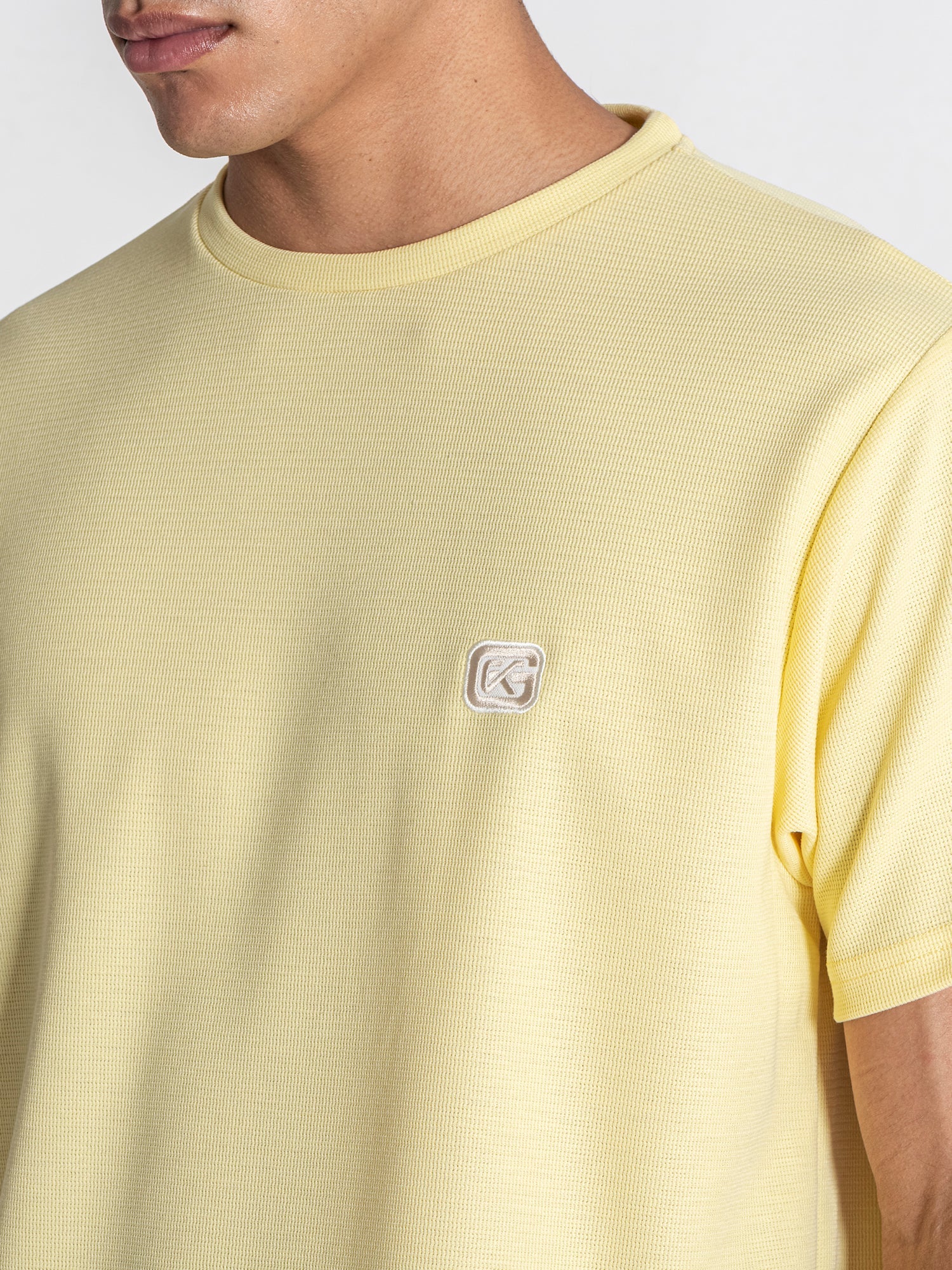 t-shirts / Yellow Grid Set