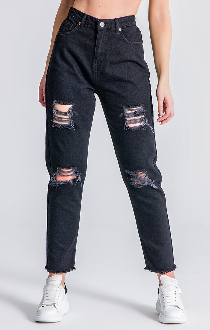 Black RR Mom Fit Jeans