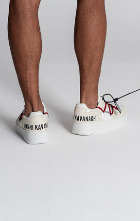 Beige Wrapped Sneakers