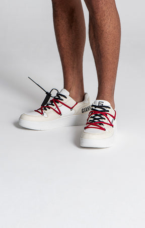 Beige Wrapped Sneakers