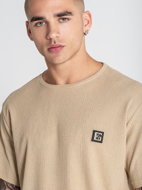 t-shirts / Beige Texture Tee