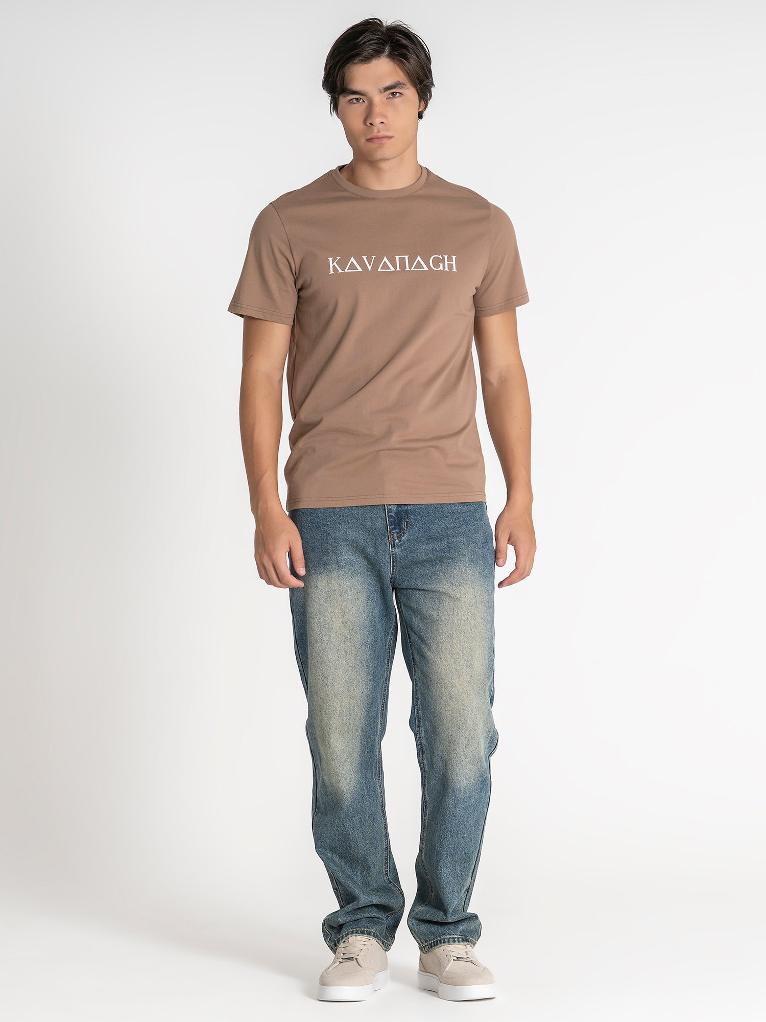t-shirts / Taupe Greek Tee