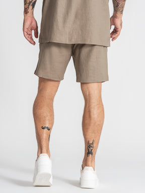 shorts / Taupe Nature Linen Shorts