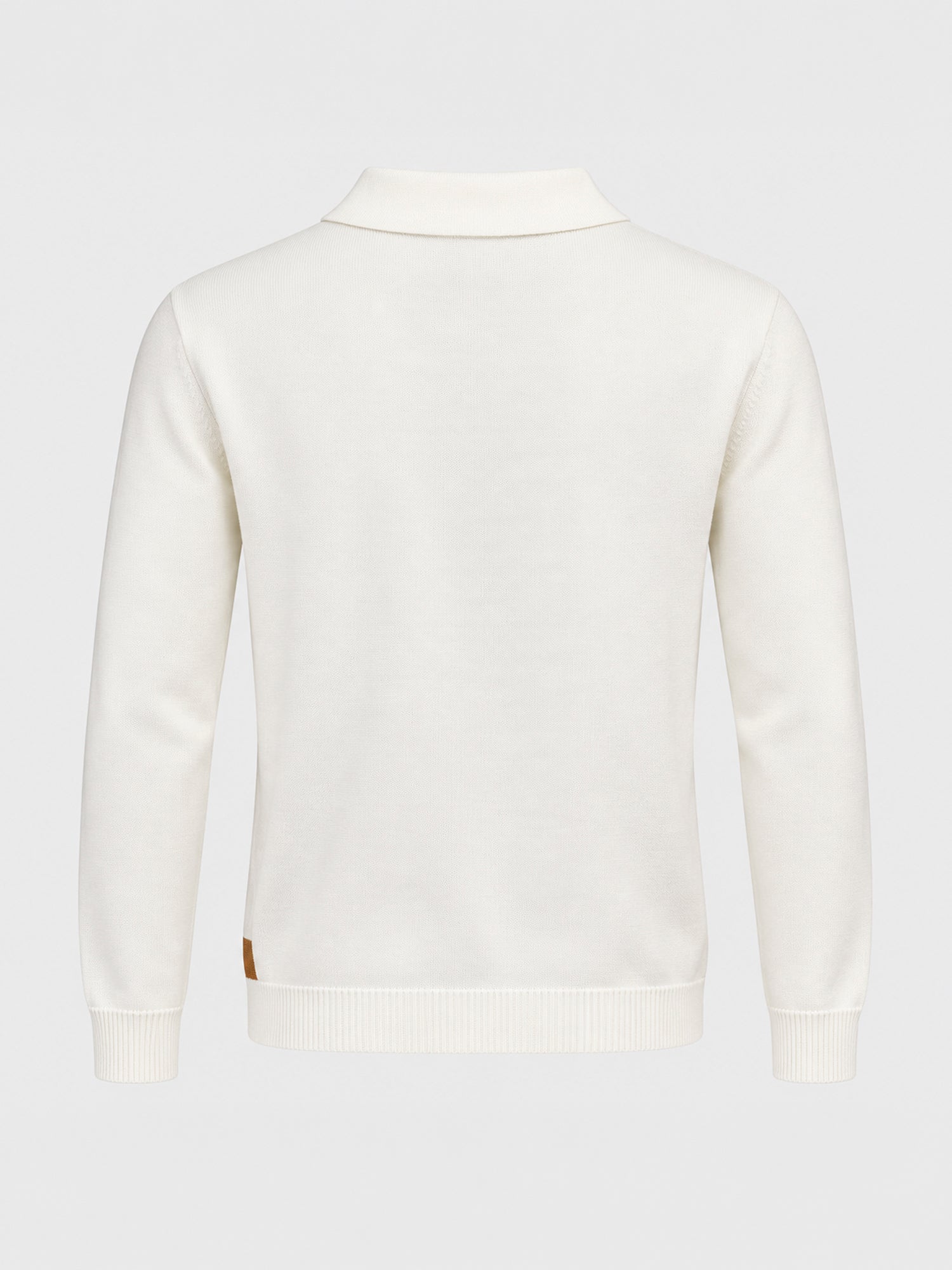 shirts / White Column Knit Shirt