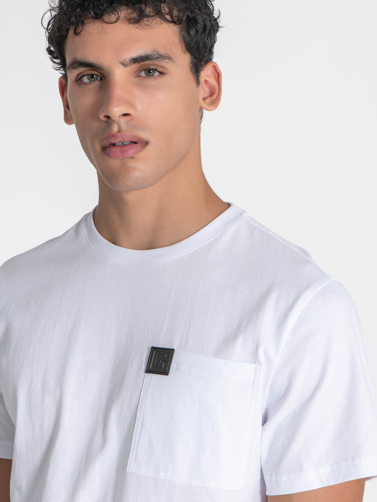 T-Shirt Blanc Pocket