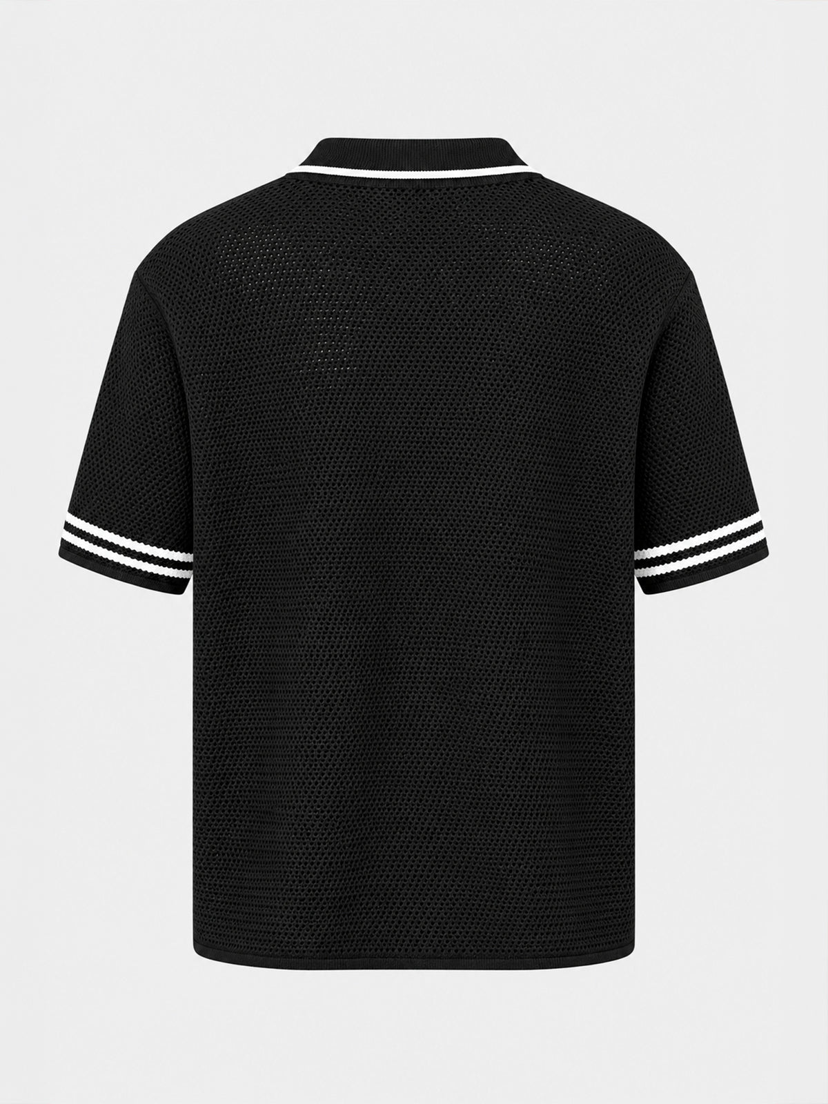 Chemise En Maille Noire Baseball
