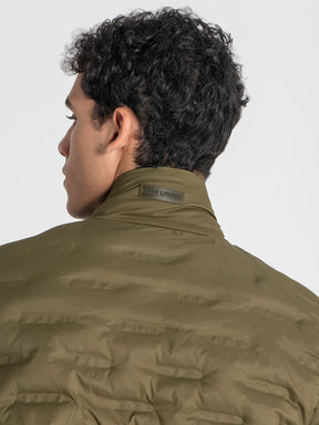 jackets / Green Code Puffer Jacket
