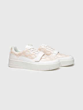 sneakers / White Piazza Velcro Sneakers