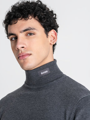sweats / Grey Soft Knit Turtleneck